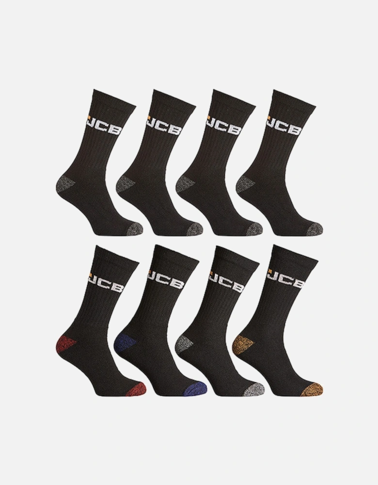 Cleversocks Men's JCB Apparel Socks Bumper Pack of 8