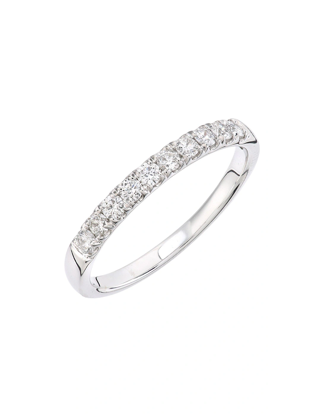 9ct white gold 33 point micro setting eternity ring, 3 of 2