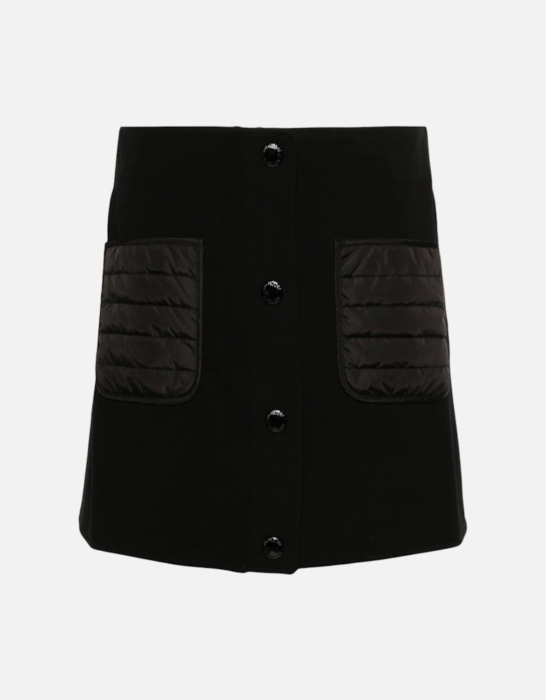 Womens Patch Pocket Skirt Black