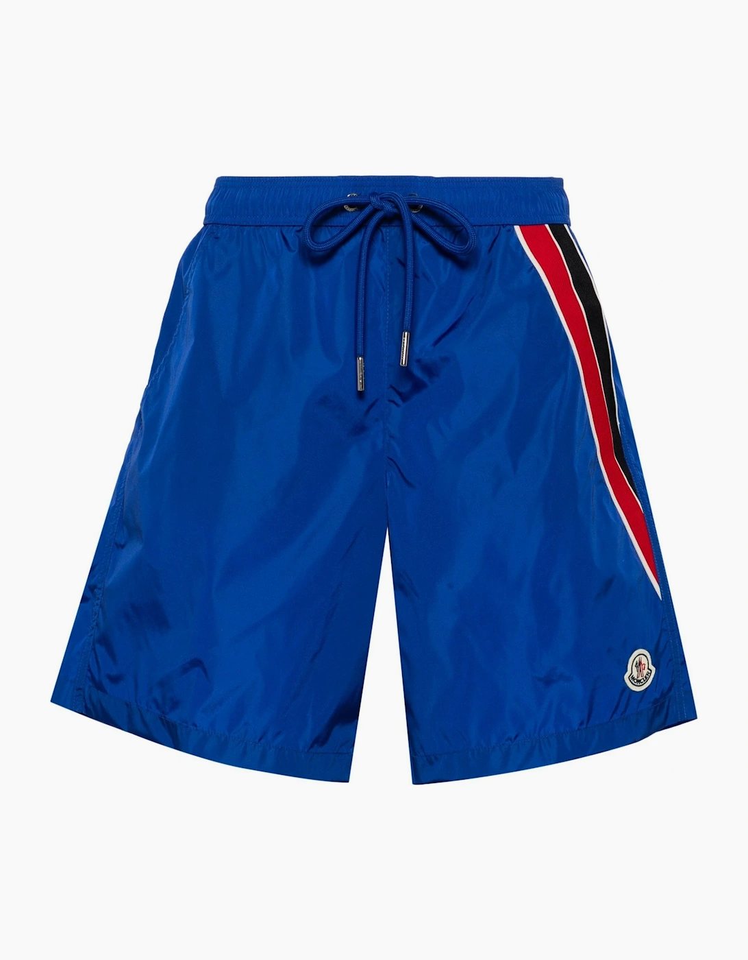 Moncler Men's Tape Trim Swim Shorts Blue - Size: 35/34/32