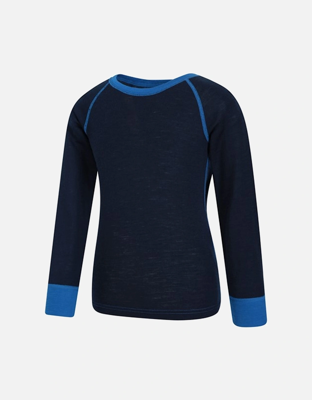 Childrens/Kids Merino II Contrast Round Neck Base Layer Top