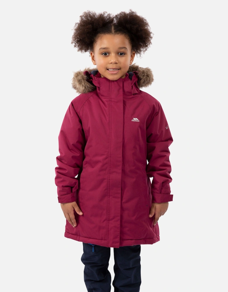 Childrens Girls Fame Waterproof Parka Jacket