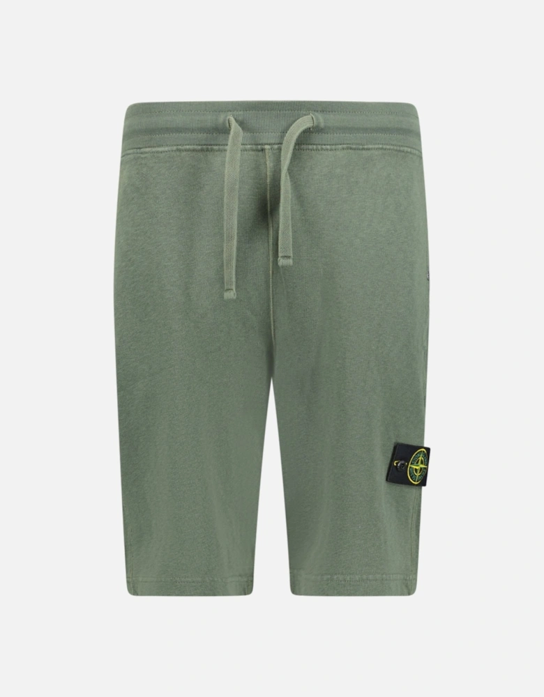 Badge Bermuda Sweat Shorts Musk Green