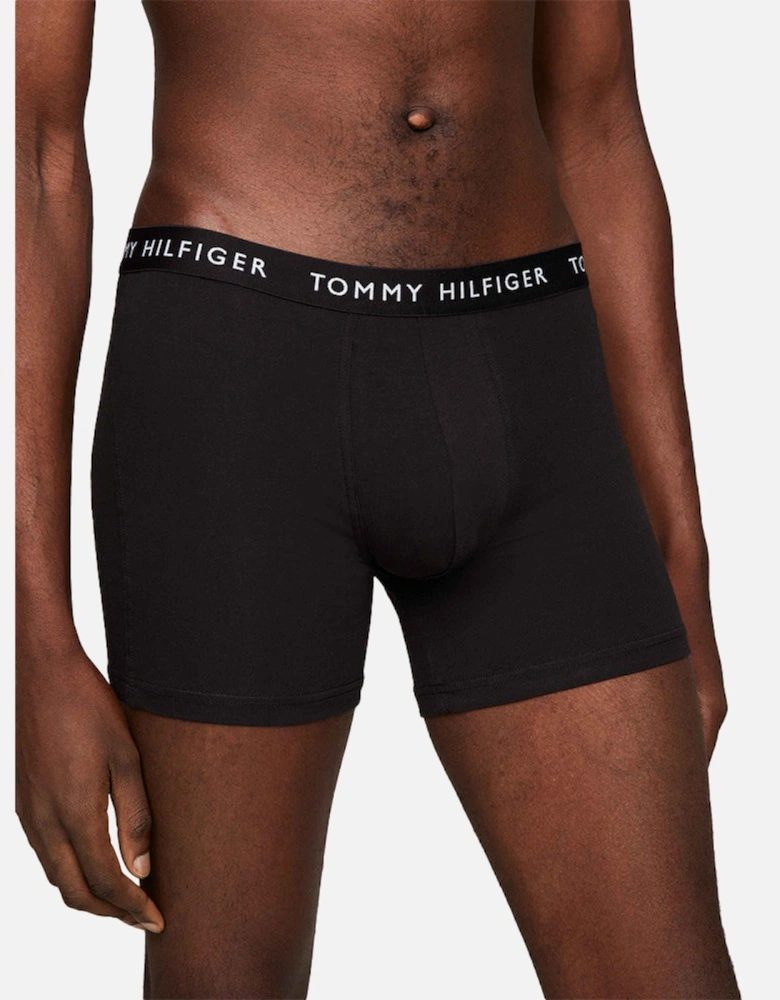 3-Pack Recycled Essentials Boxer Briefs, Black