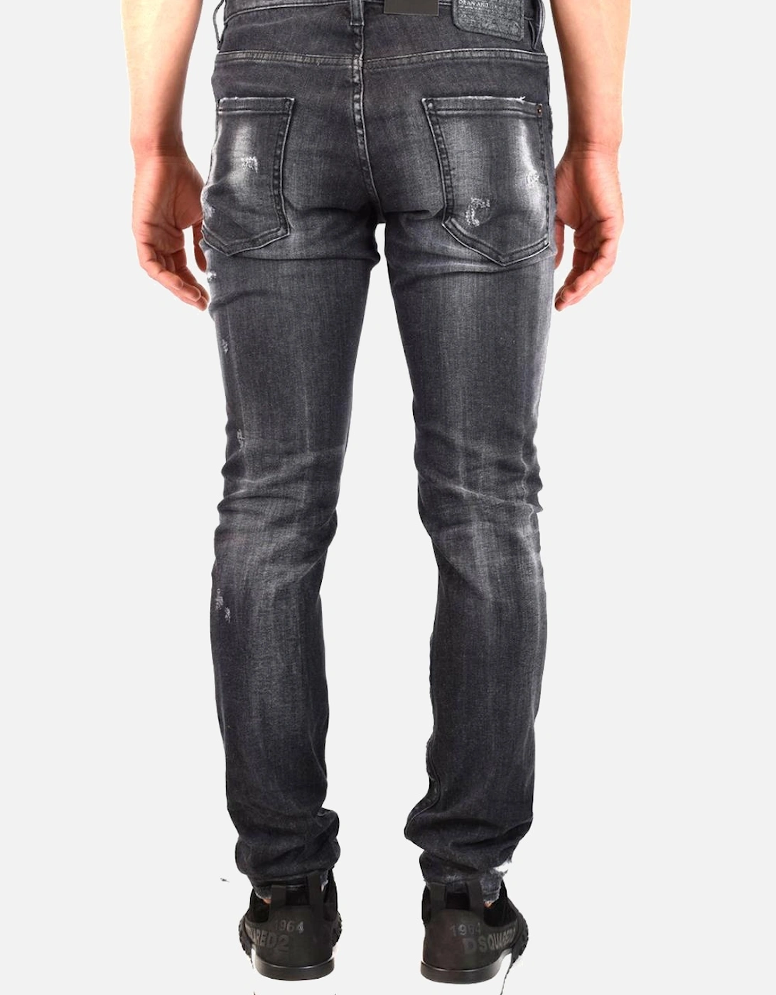 Faded Effect Cool Guy Jeans in Black