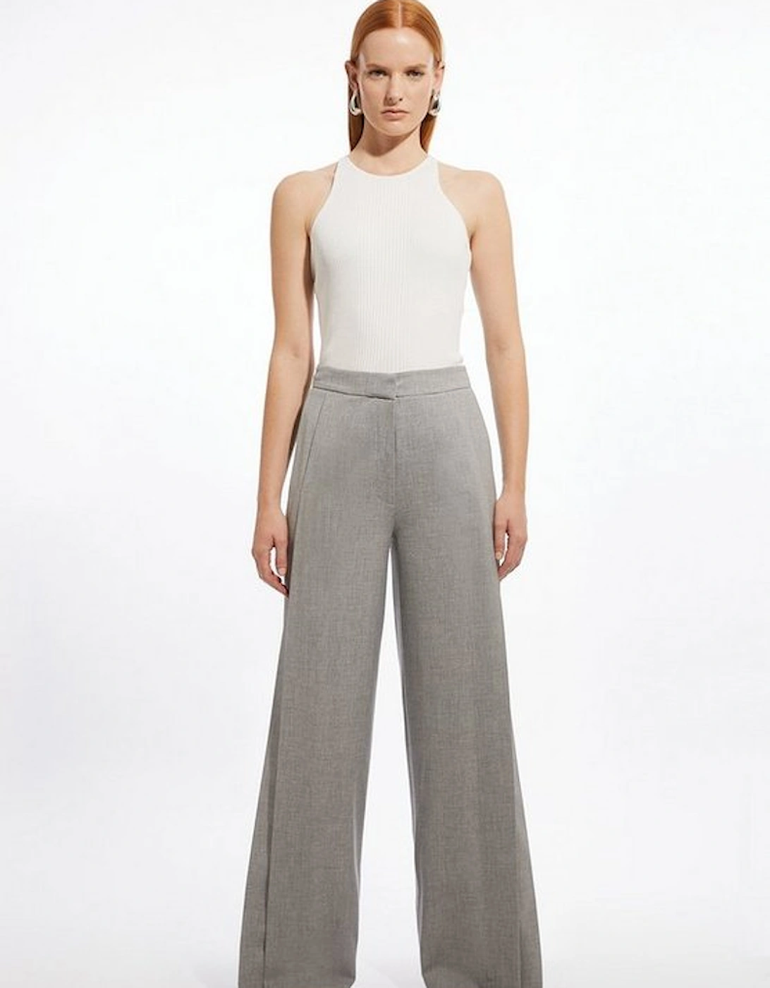 Tailored Panelled Wide Leg Trousers, 5 of 4