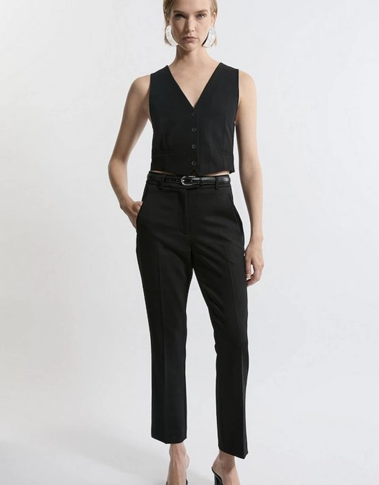 Tailored Flare Slim Leg Trousers