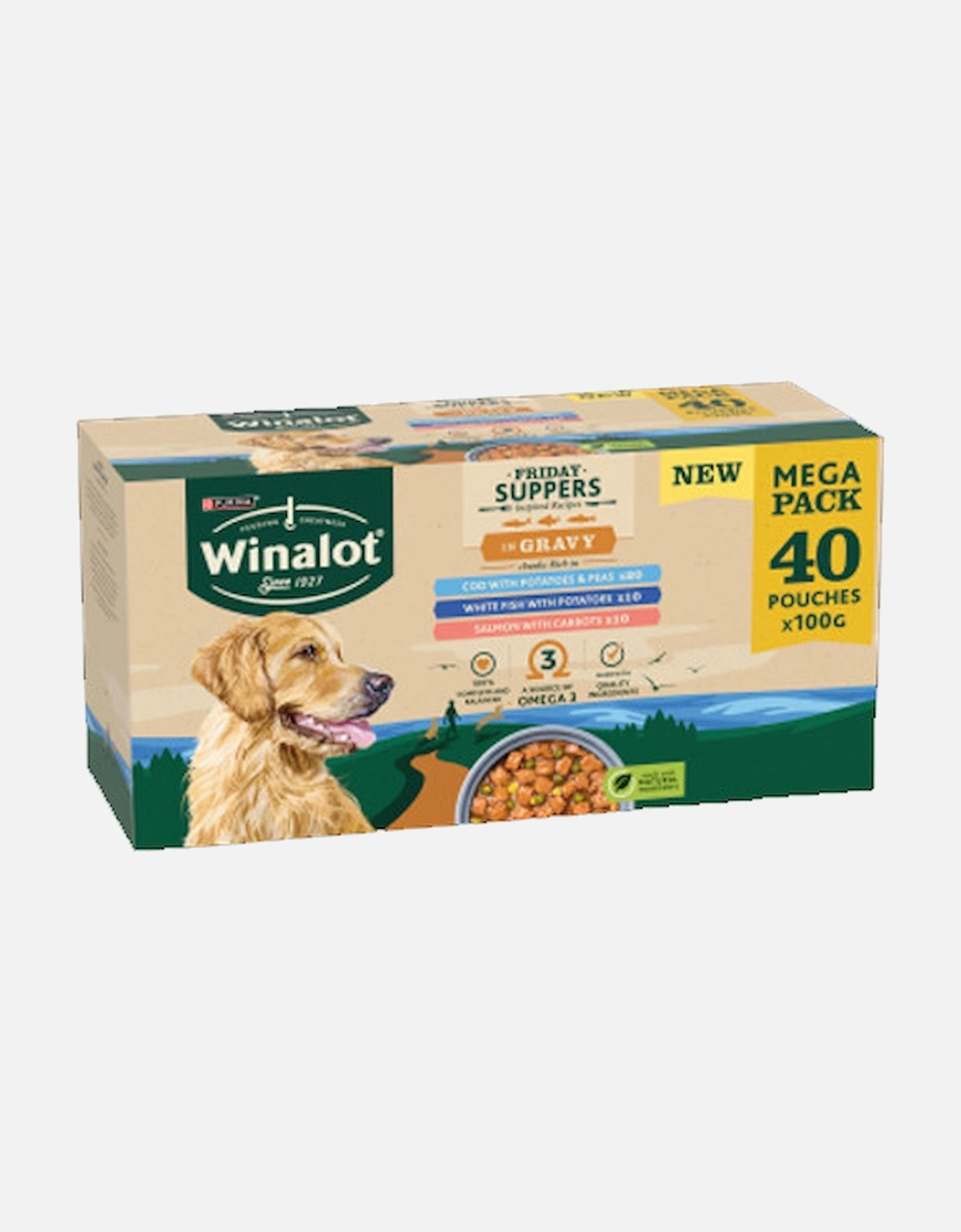 Winalot Friday Suppers in Gravy 40x100g, 5 of 4