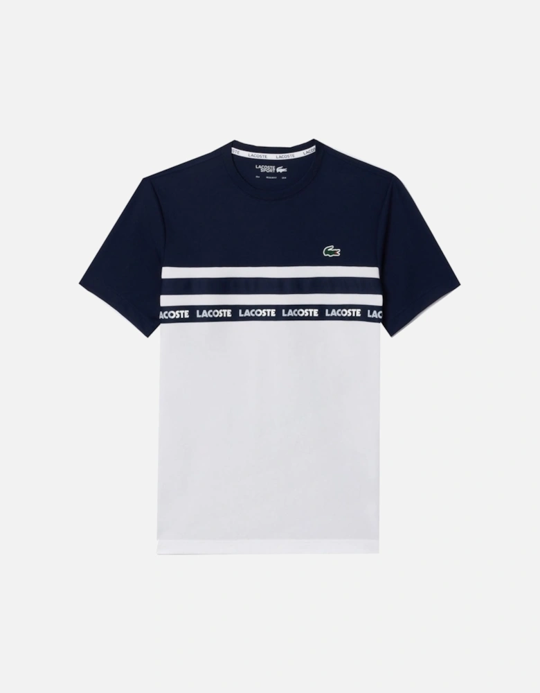 Men's Navy & White striped T-shirt