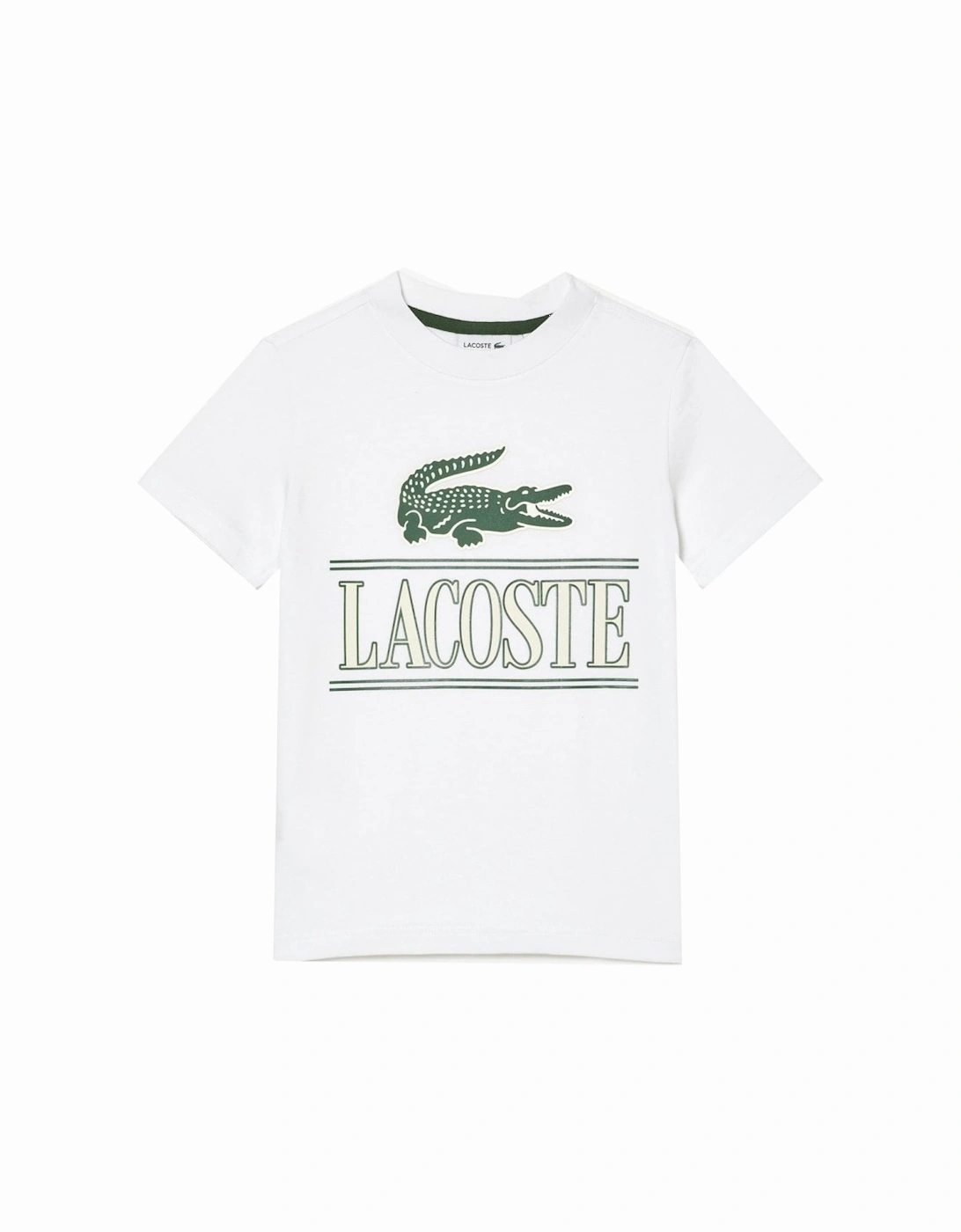 Boy's White Crocodile Logo t-shirt, 3 of 2