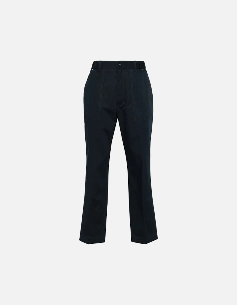 Cotton Trousers Navy