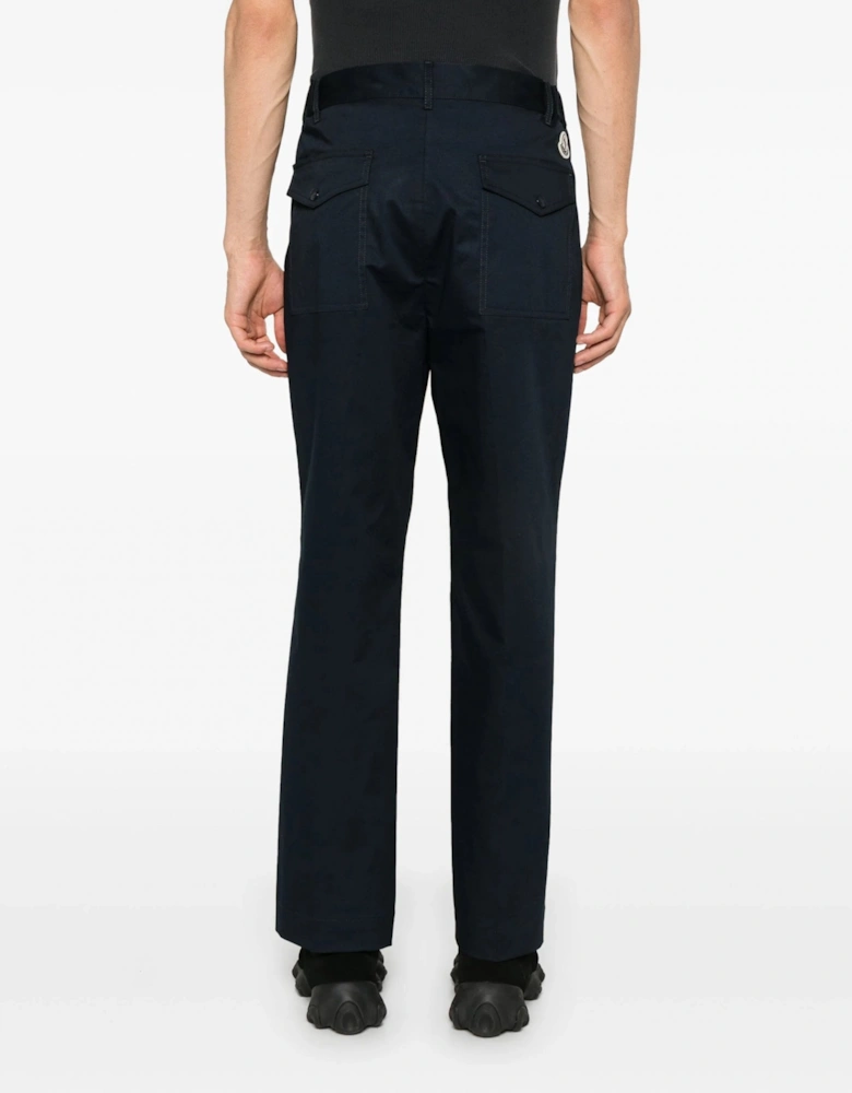 Cotton Trousers Navy