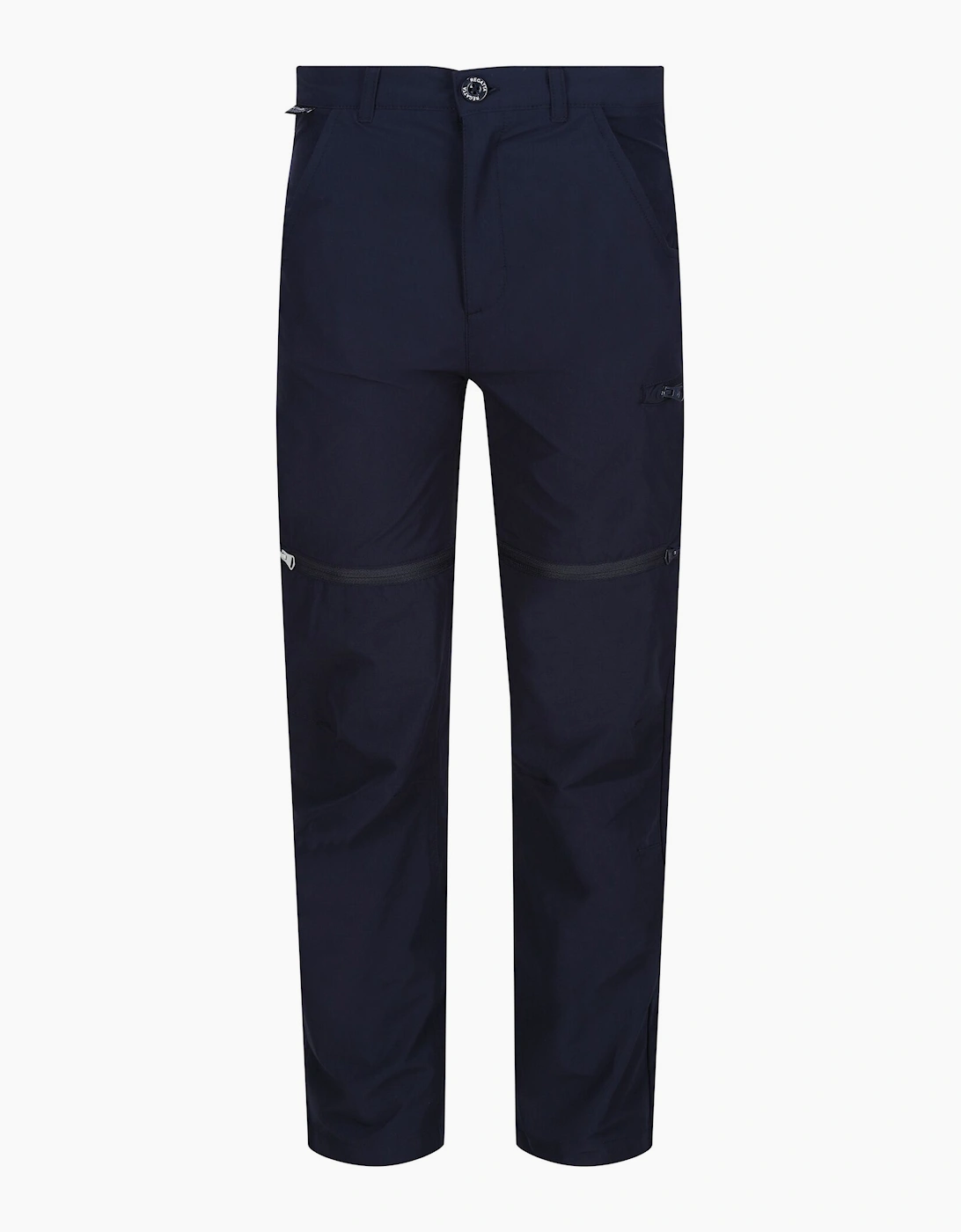 Regatta (15-16 Years, Navy) Childrens/Kids Highton Stretch Zip-Off Walking Trousers - Image 3