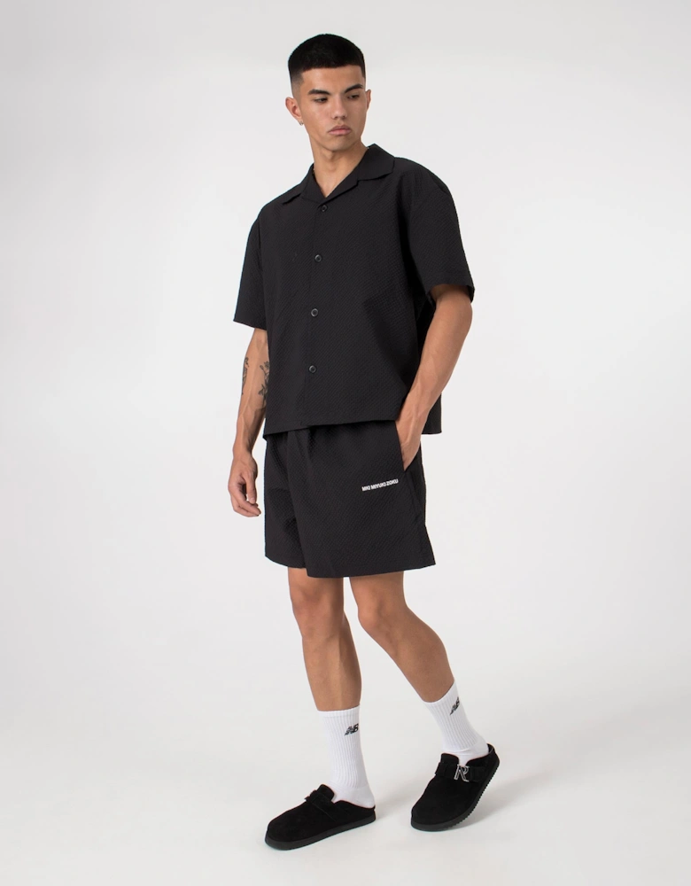 Oversized Seersucker Vacation Shirt