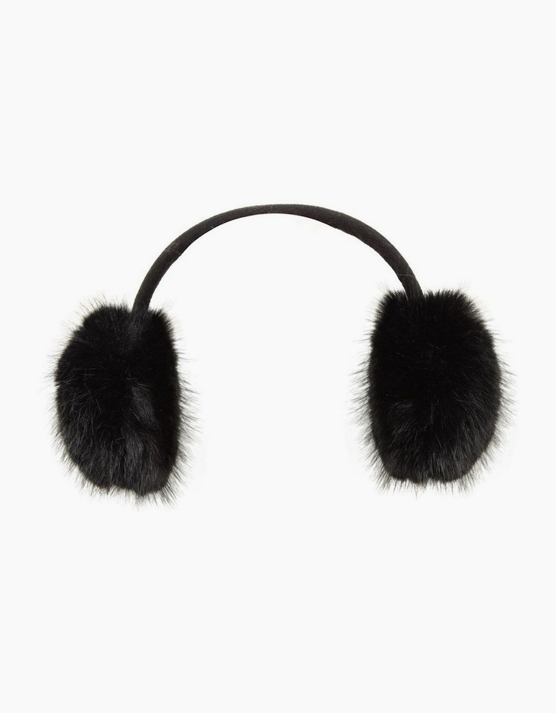 Mountain Warehouse Women's Black Faux Fur Earmuffs - Size: One Size