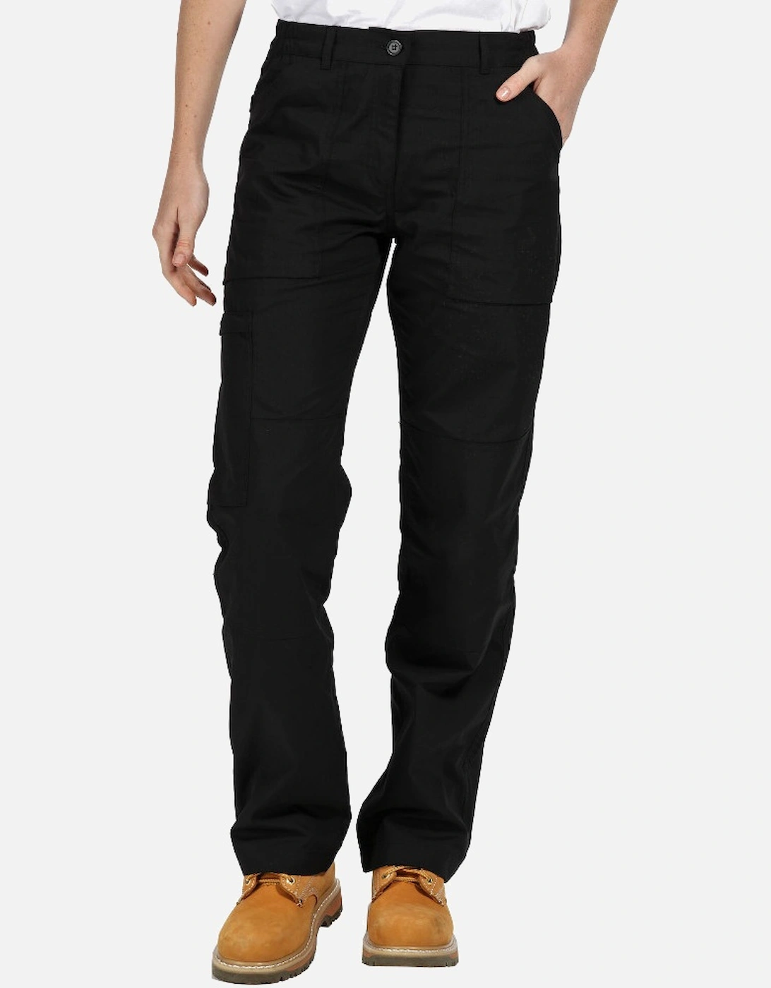 Regatta Women's Black Action Water Repellent Walking Trousers - : Size 18