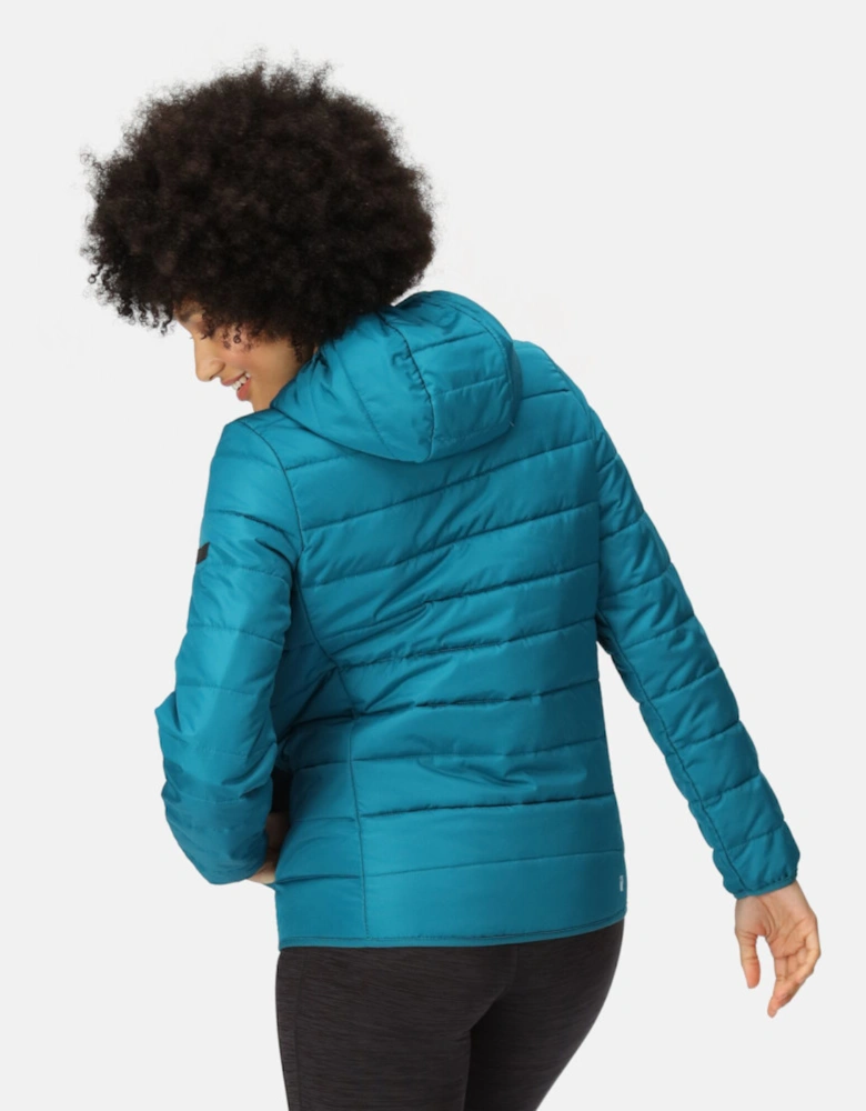 Womens Helfa Insulated Quilted Hooded Puffa Coat