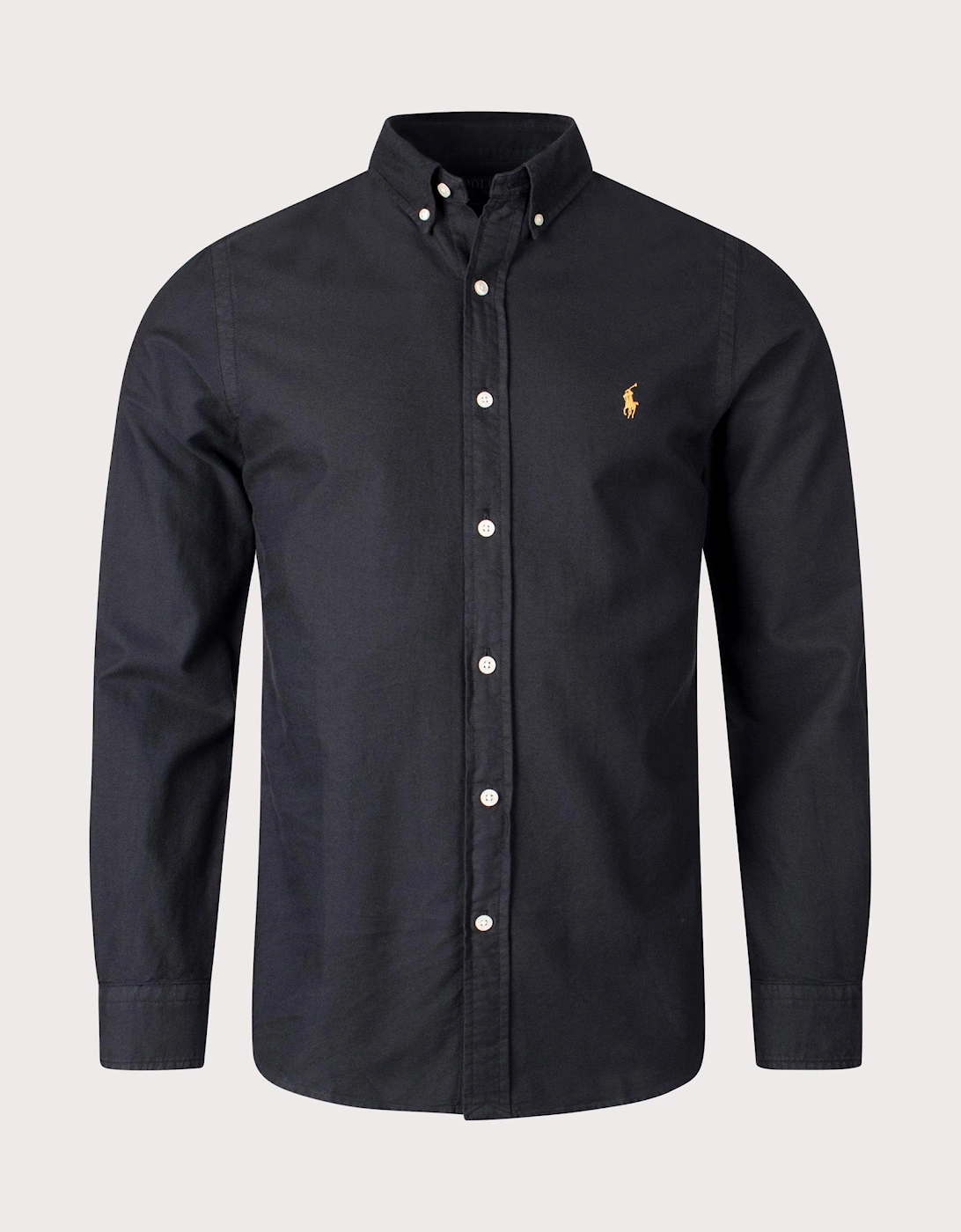 Polo Ralph Lauren Mens Slim Fit Oxford Sport Shirt - Black - Size: 38/Regular - Love the Sales