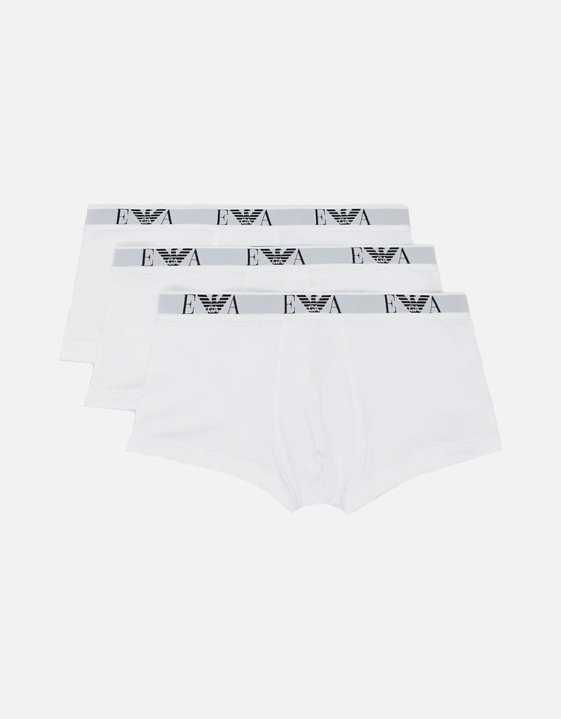 Emporio Armani Men's White 3 Pack Trunk Xl