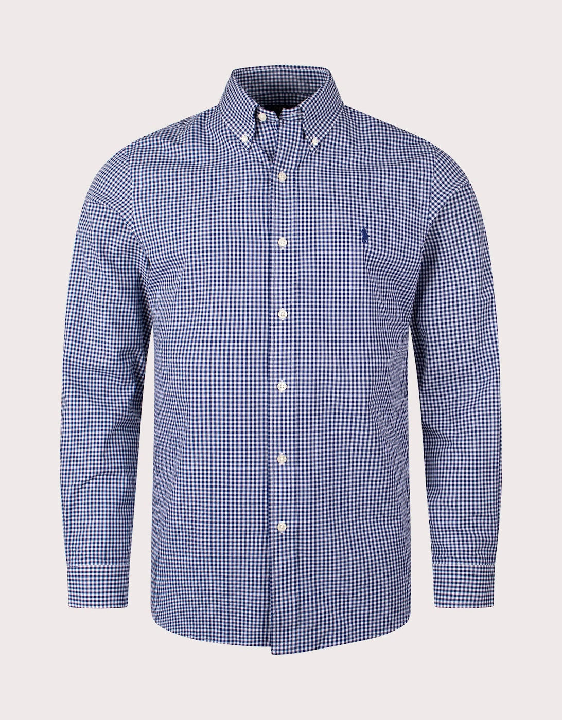 Custom Fit Gingham Poplin Shirt, 4 of 3