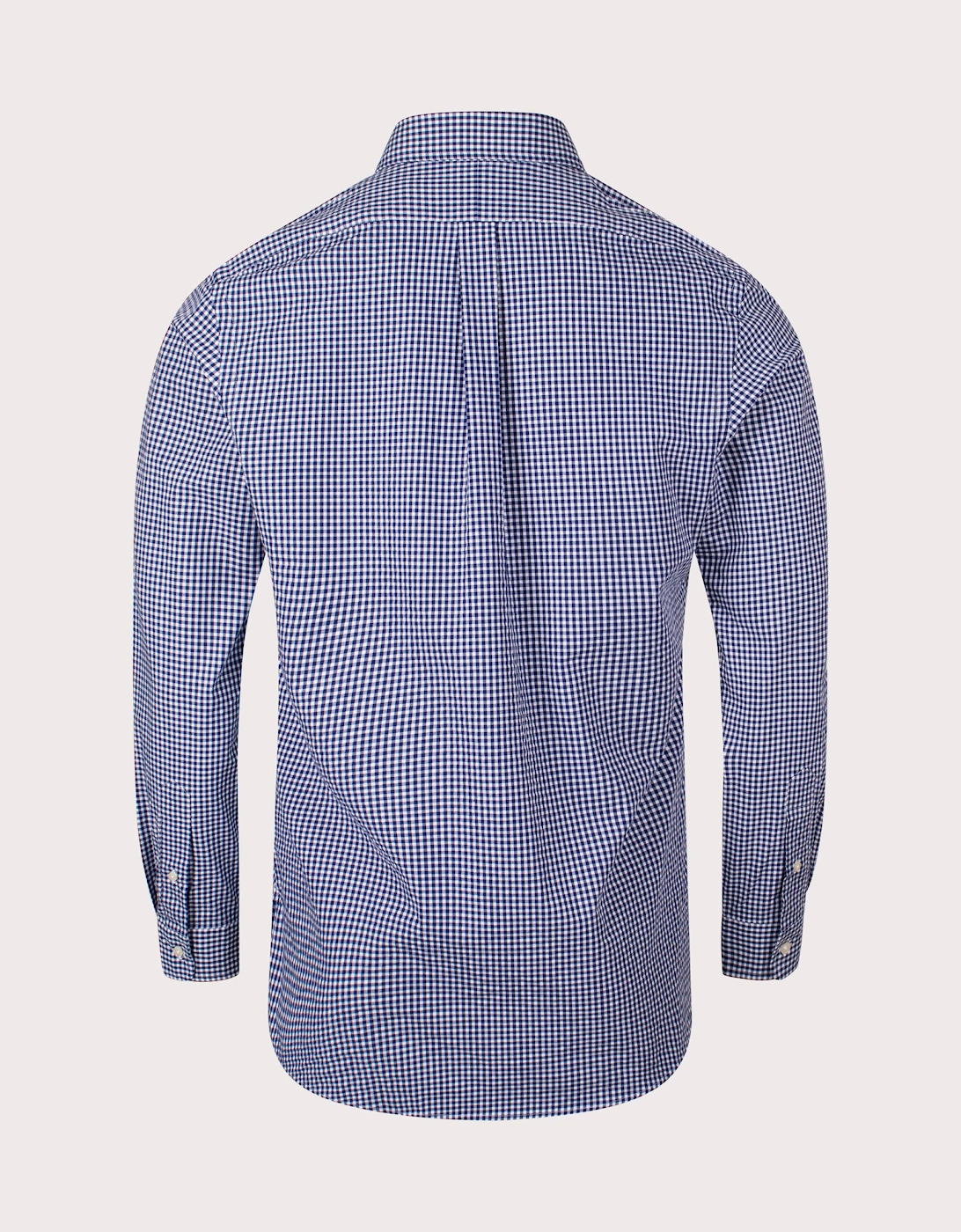 Custom Fit Gingham Poplin Shirt