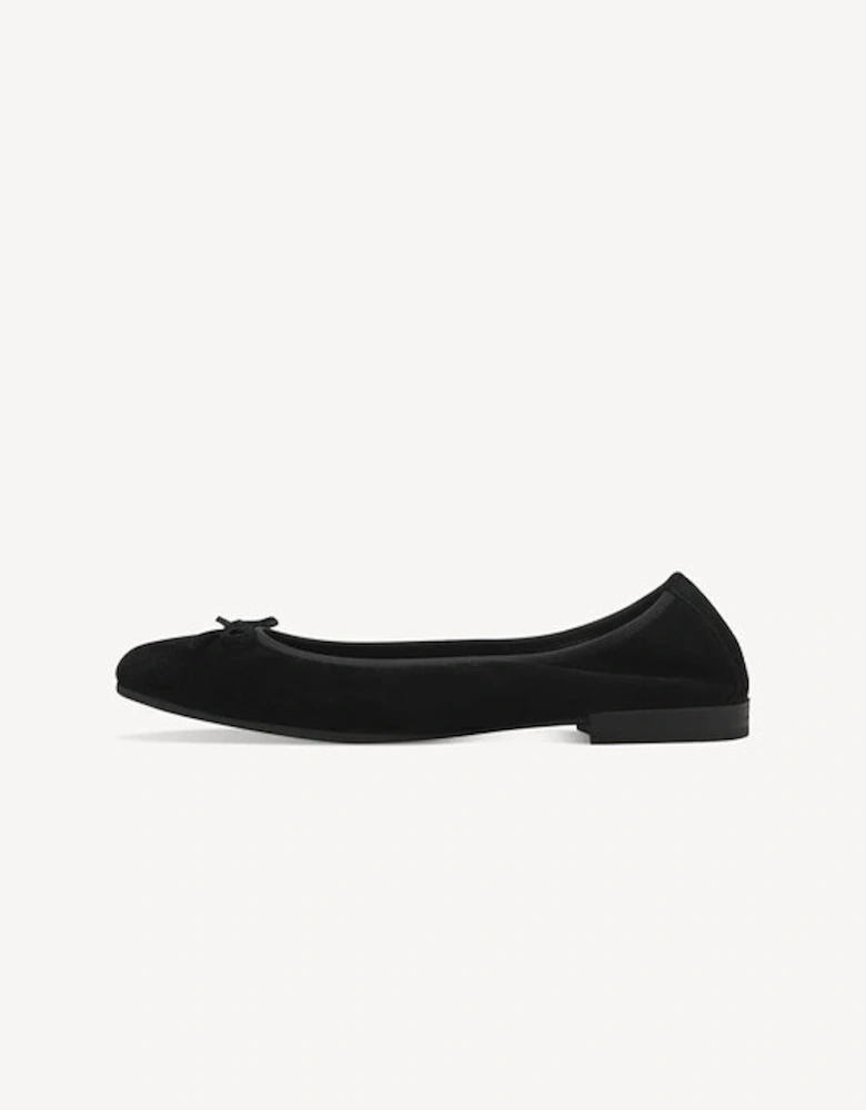 Women's Ballet Pump Suede Black