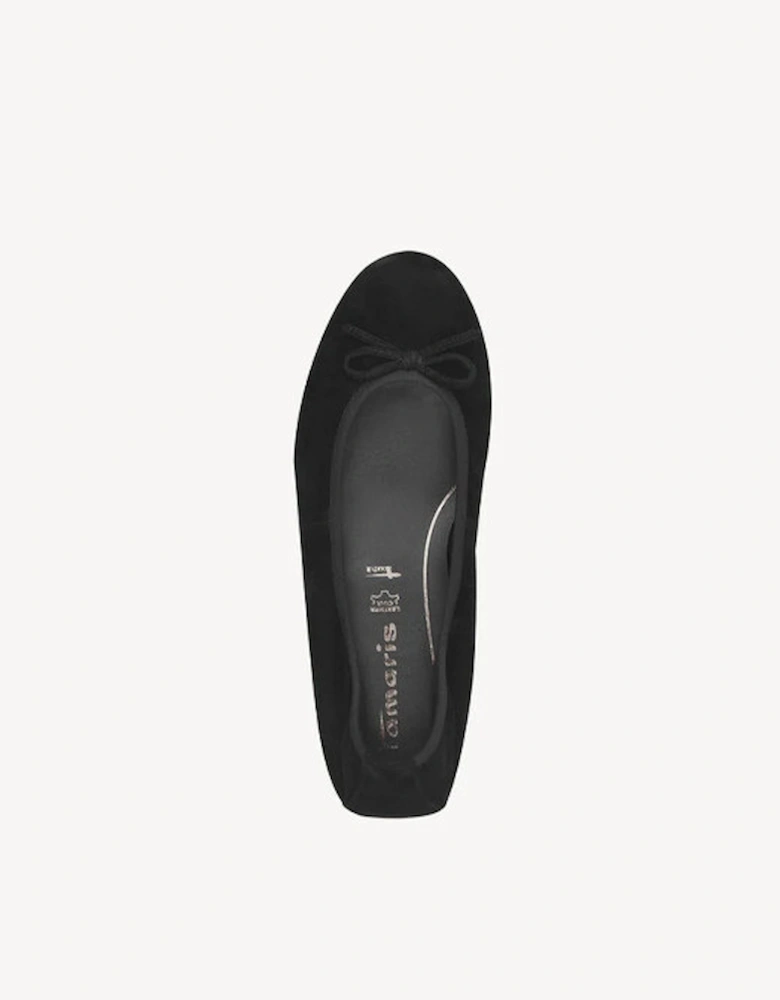 Women's Ballet Pump Suede Black