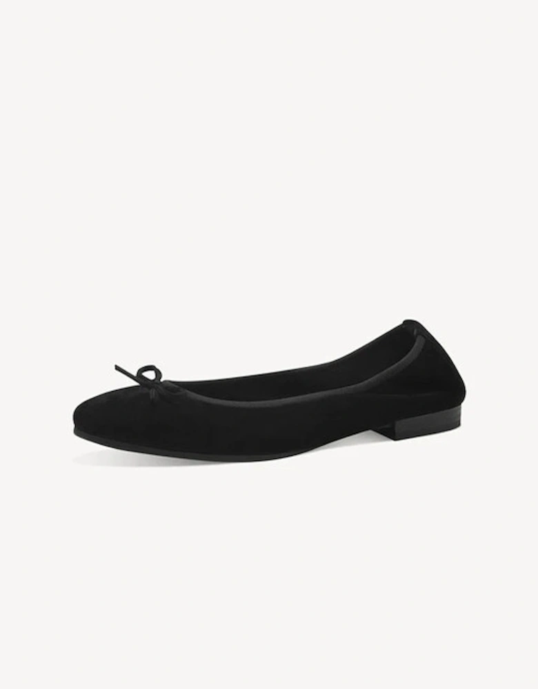 Women's Ballet Pump Suede Black