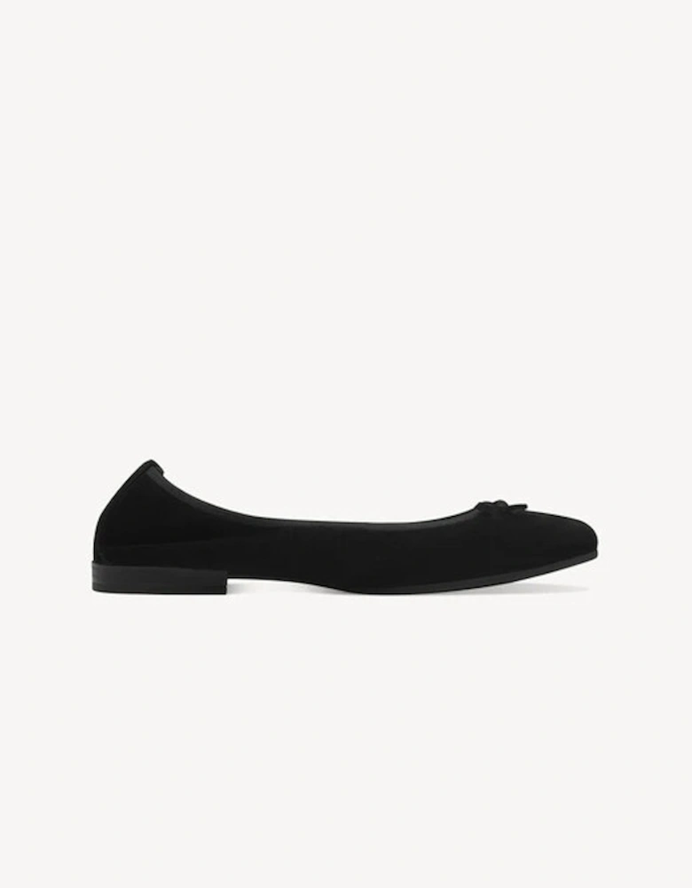 Women's Ballet Pump Suede Black