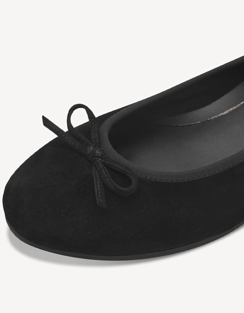 Women's Ballet Pump Suede Black