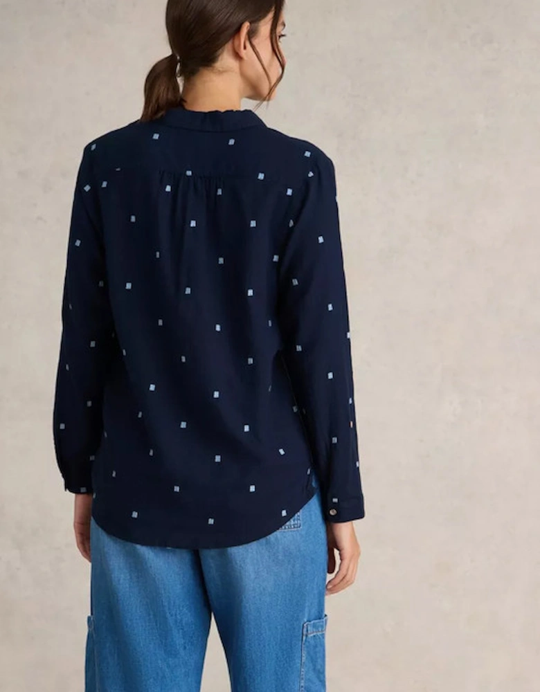 Women's Sophie Organic Cotton Shirt Dark Navy