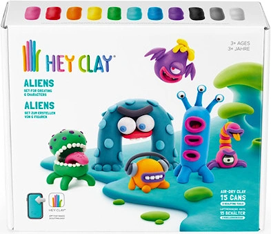 Hey Clay Aliens Set 3yrs+