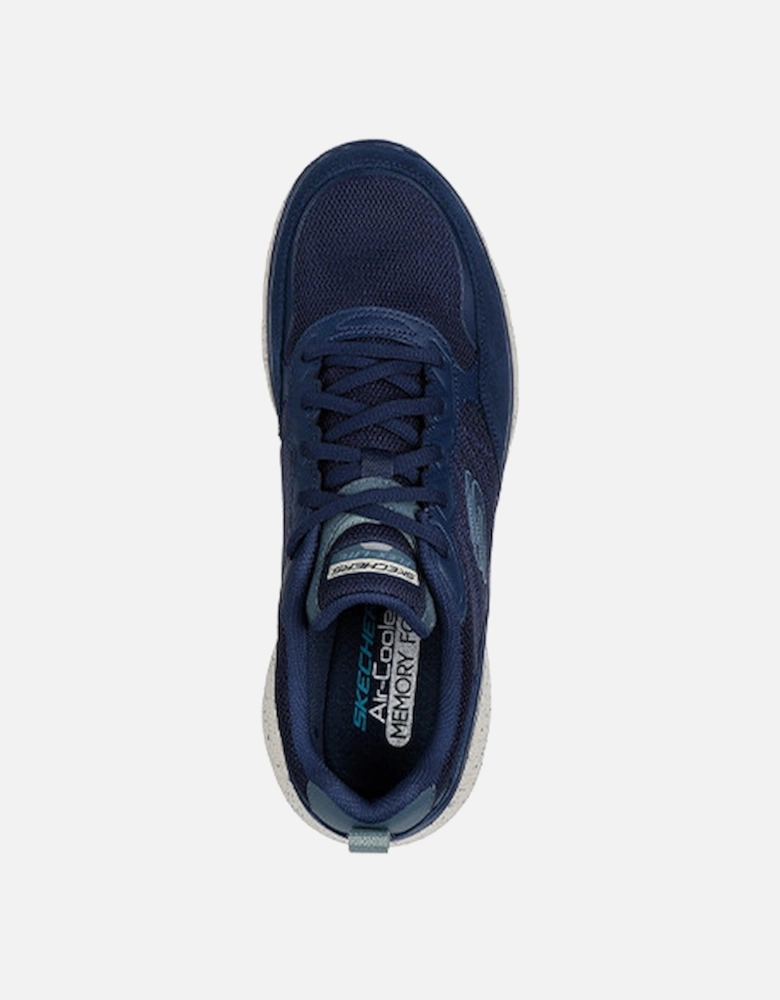 Men's Flex Advantage 5.0 Suede Overlay Mesh Lace Up Sneaker Navy