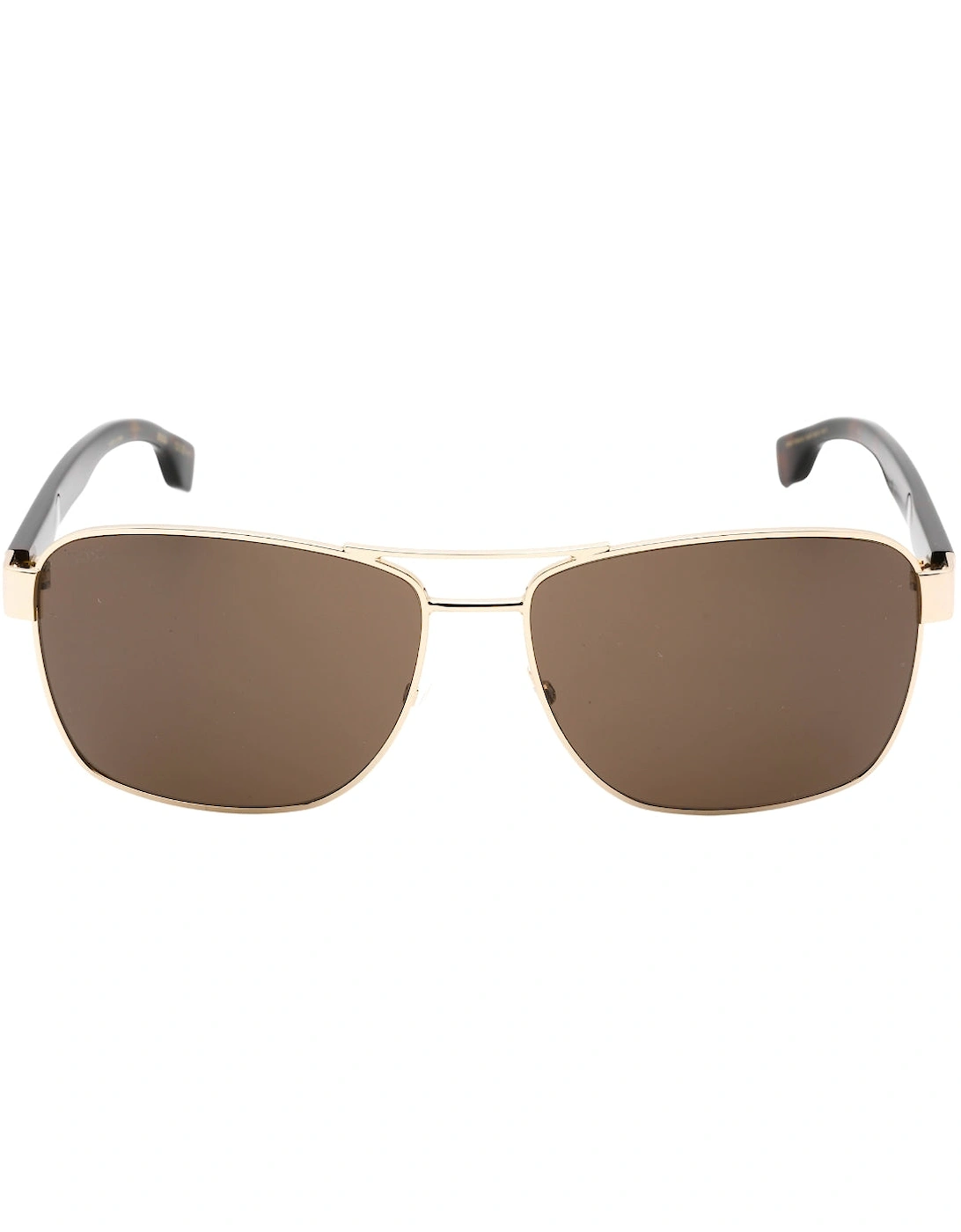 Men's Hugo Boss Gold Havana Sunglasses - Size: ONE size