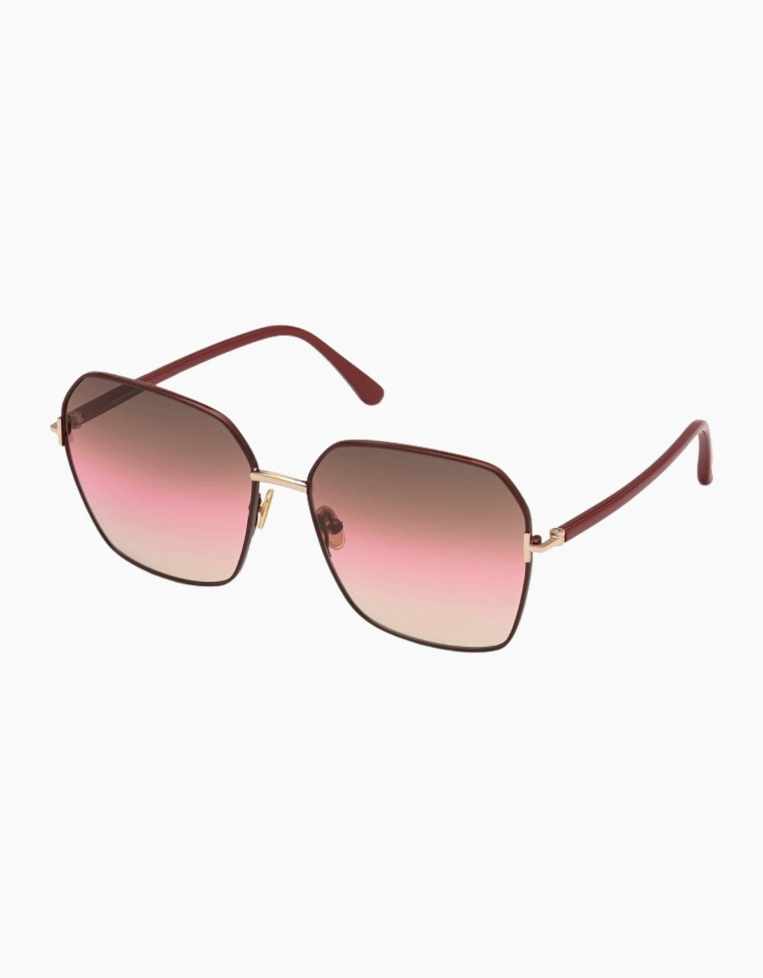 Tom Ford Women's Bordeaux Ft0839 69F Claudia 02 Shiny Sunglasses - Size: One Size
