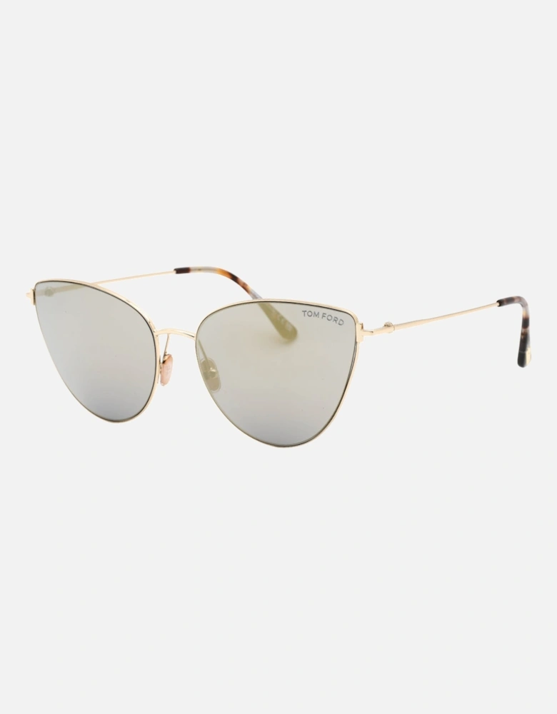 Ft1005 28B Anais 02 Shiny Rose Gold Sunglasses