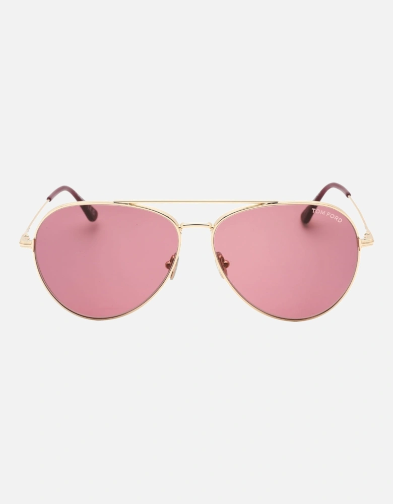 Ft0996 32Y Gold Sunglasses