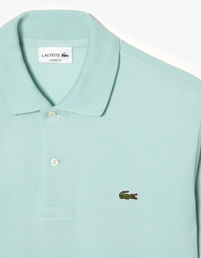 Men's Mint Green Classic Short Sleeved Polo Shirt