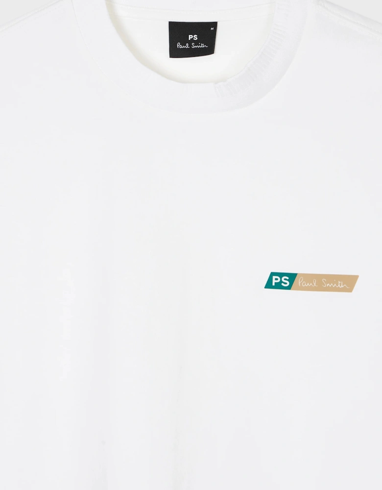 PS Chest Branded Cotton T-shirt White