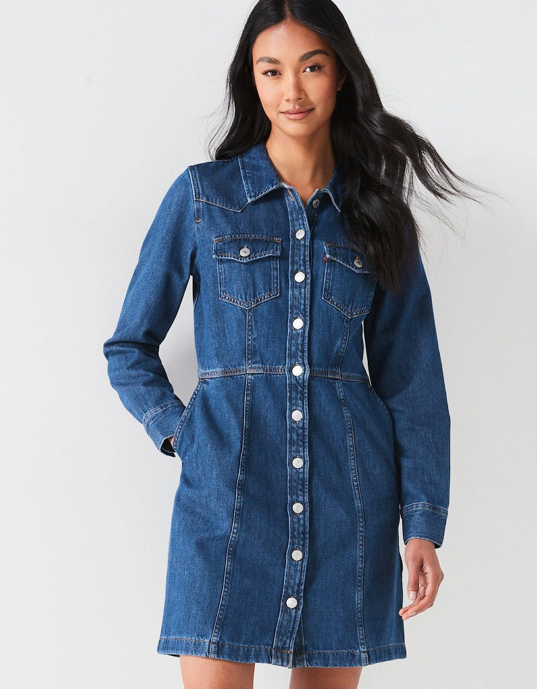 Flynn Western Denim Dress - A New York Moment 2, 5 of 4