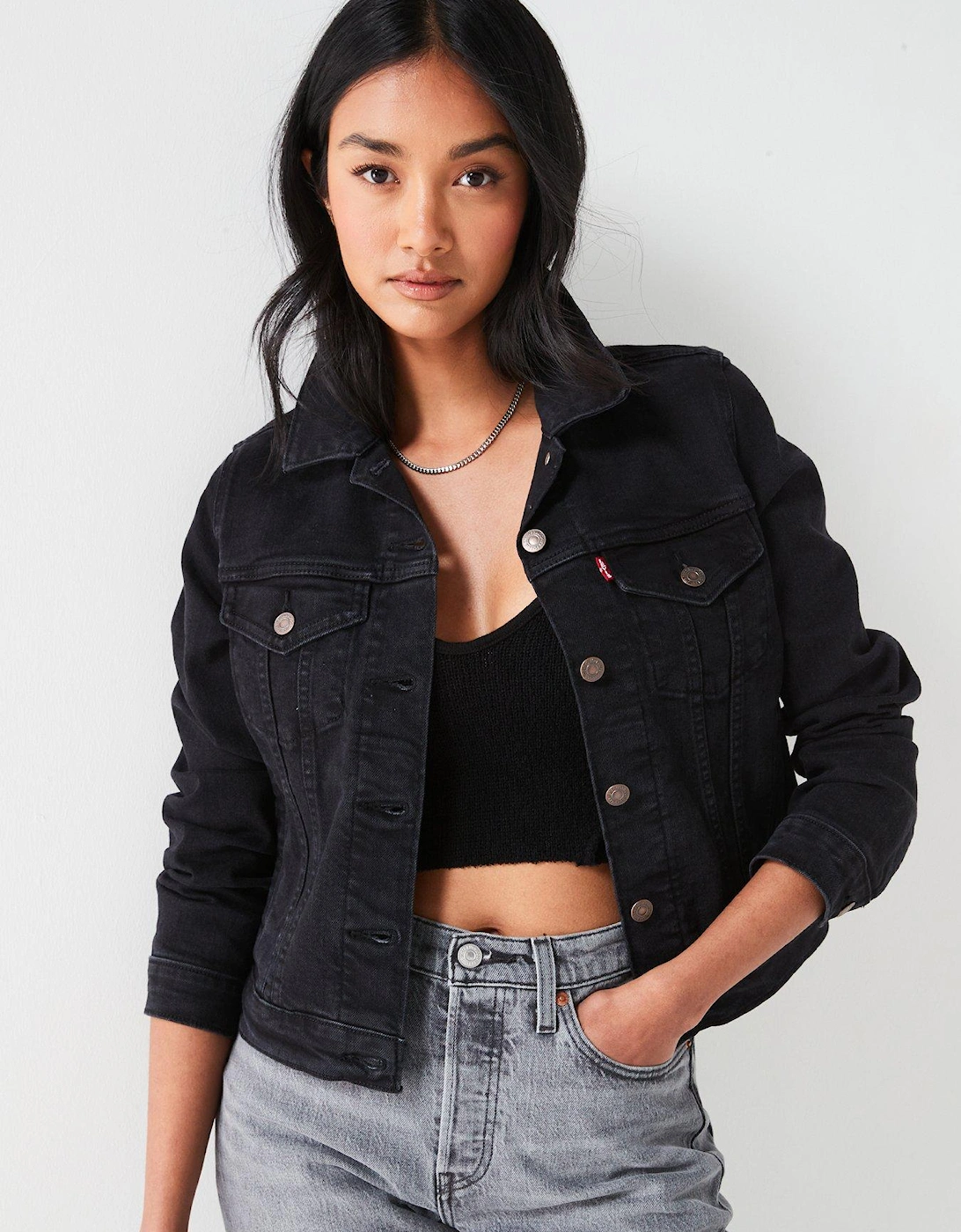 Orginal Trucker Denim Jacket - Black Air, 7 of 6