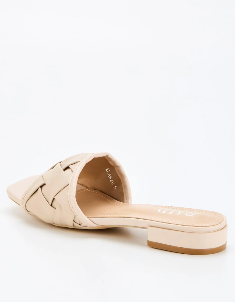 Alanze Woven Slider - Nude