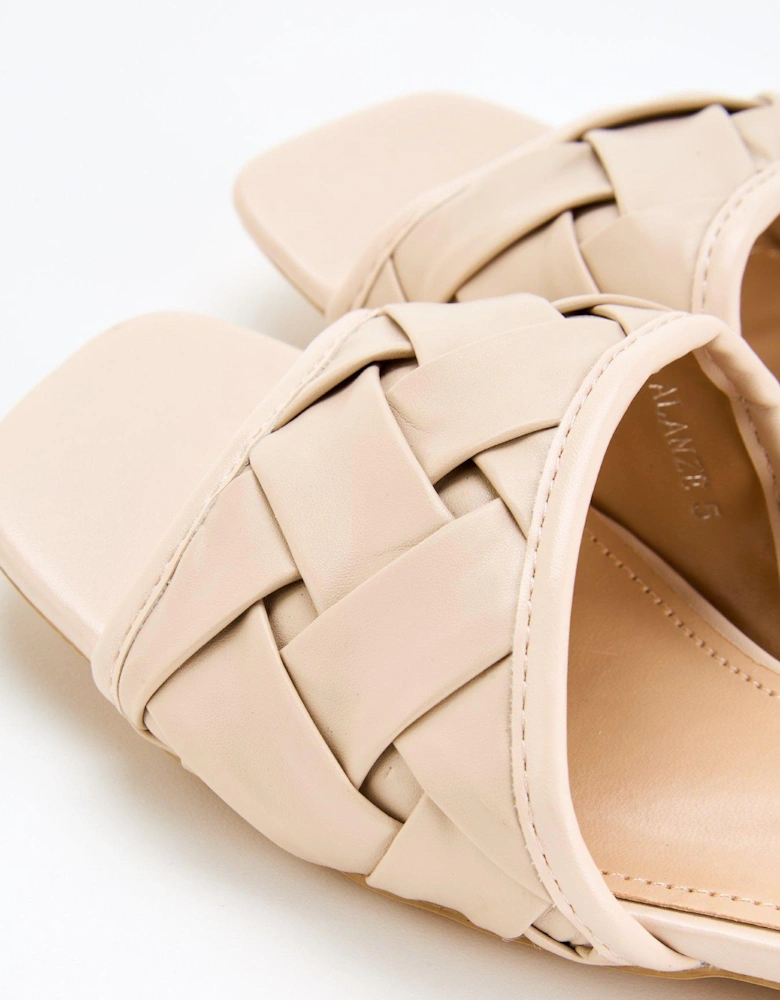 Alanze Woven Slider - Nude