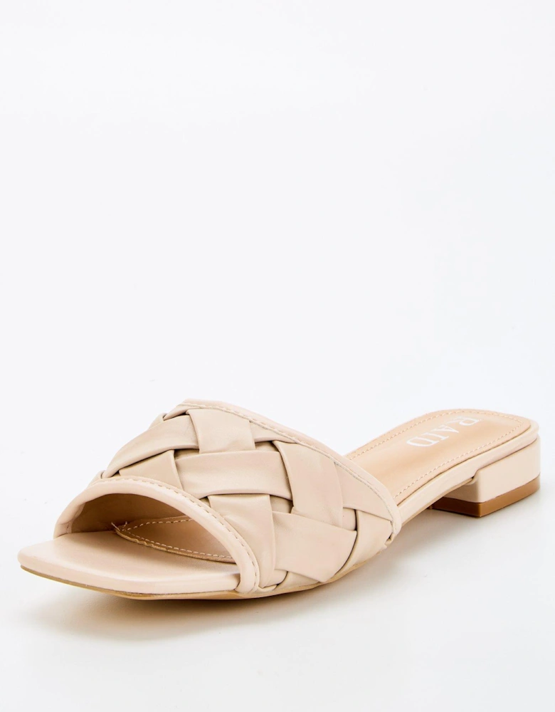Alanze Woven Slider - Nude