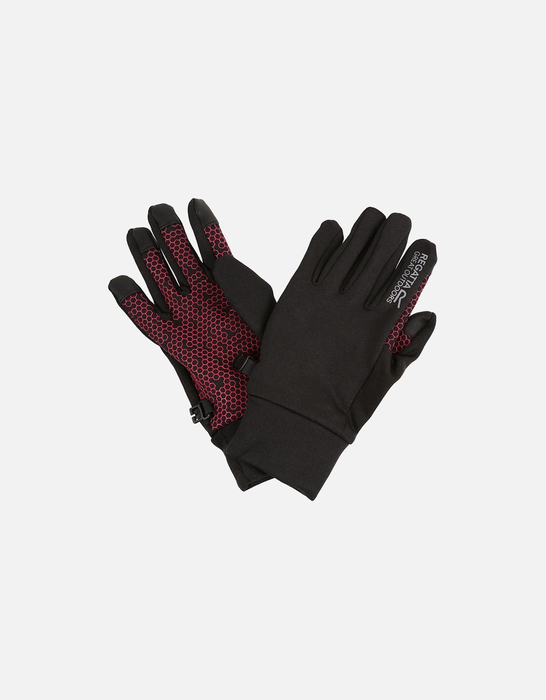 Regatta Childrens/Kids Grippy II Lightweight Gloves - Black - Size: 4 years/5 years/6 years