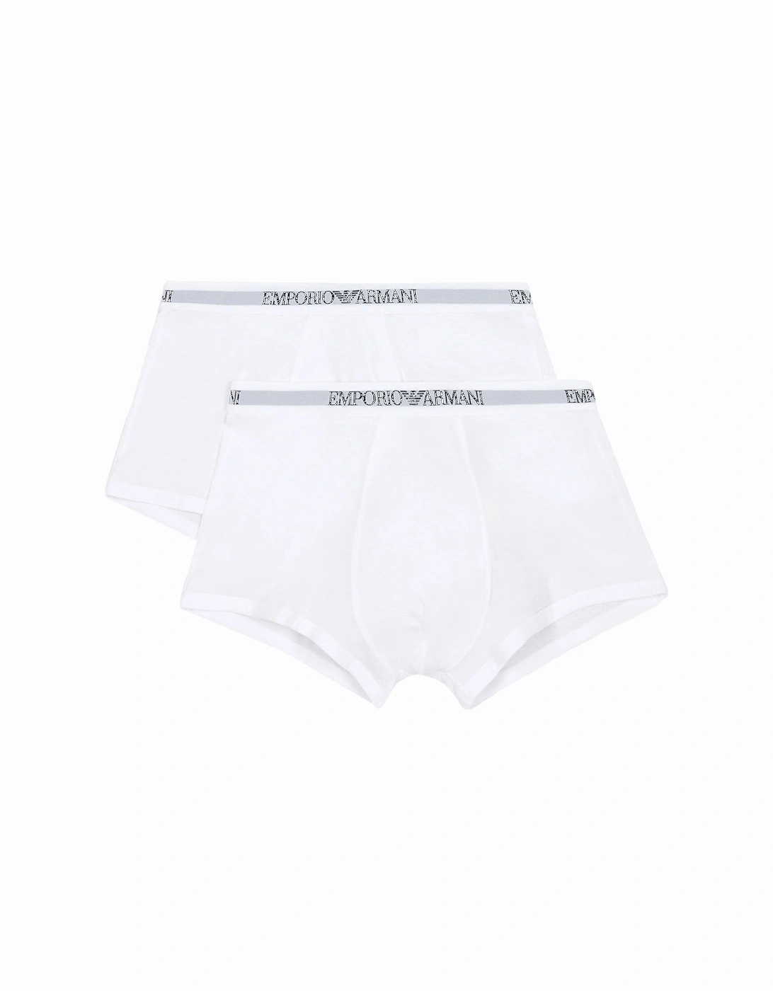 2-Pack Pure Cotton Boxer Trunks, White, 5 of 4