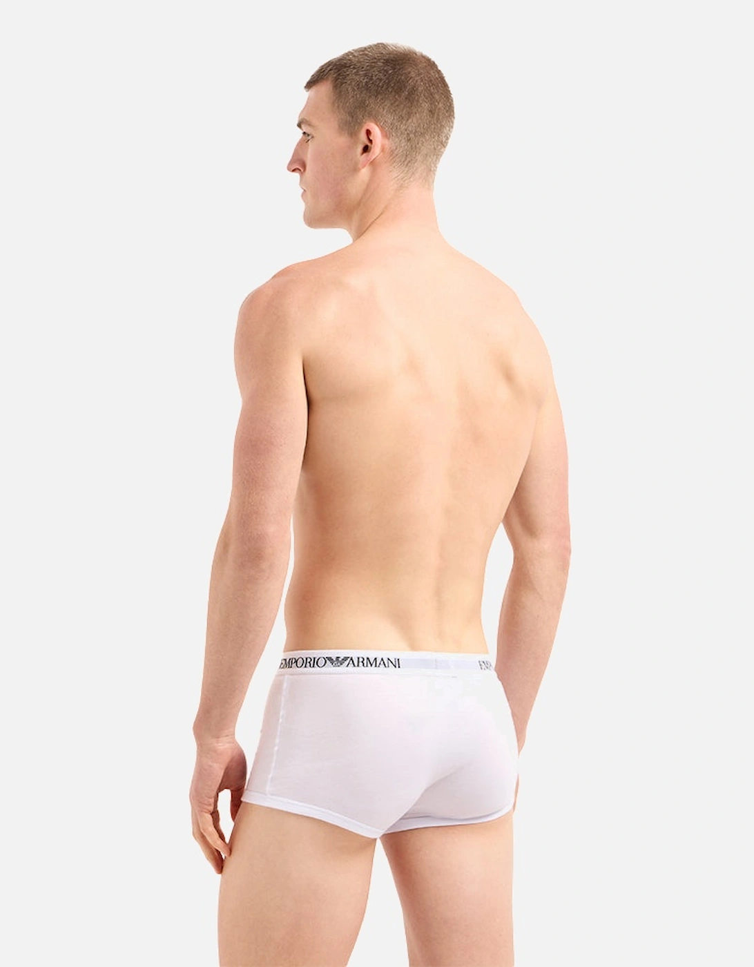 2-Pack Pure Cotton Boxer Trunks, White