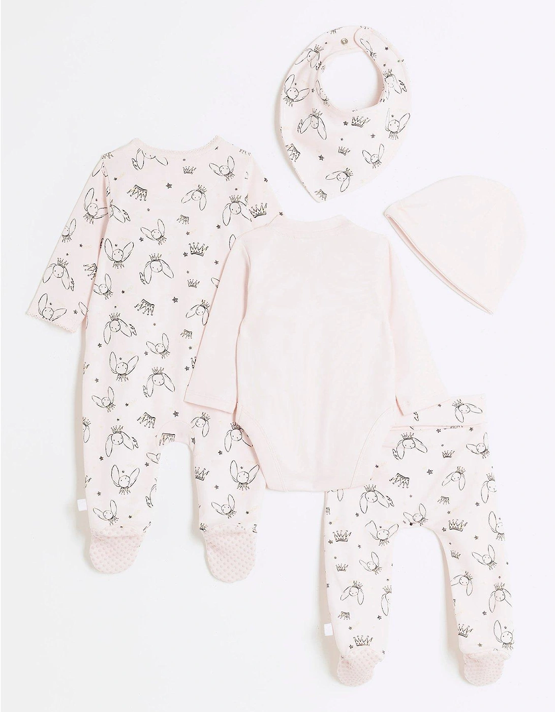 Baby Girls Newborn Set 5 Pack - Pink