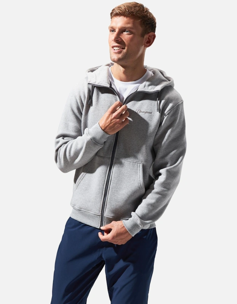 Mens Logo Fz Kangaroo Pocket Hoodie