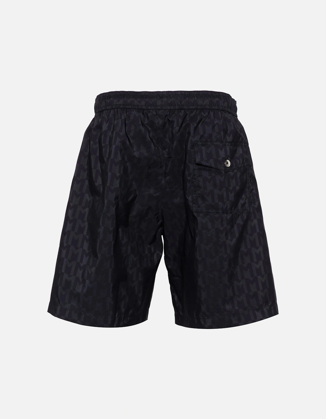 Monogram Print Swim Shorts Navy